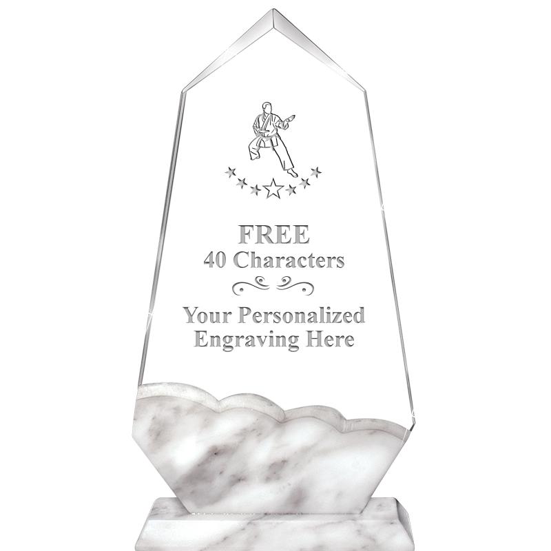 9" CALCUTTA MARBLE CRYSTAL