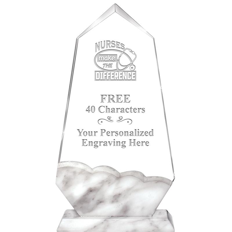 9" CALCUTTA MARBLE CRYSTAL