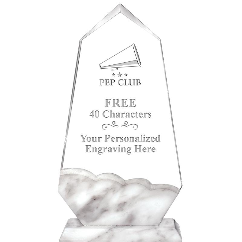 9" CALCUTTA MARBLE CRYSTAL