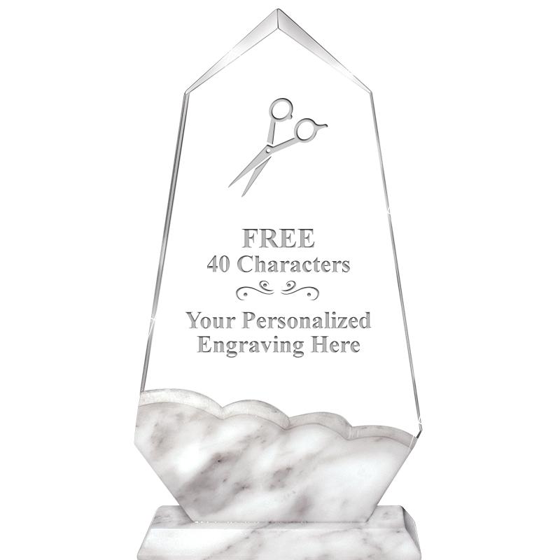 9" CALCUTTA MARBLE CRYSTAL