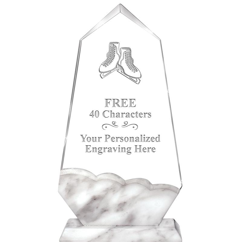 9" CALCUTTA MARBLE CRYSTAL