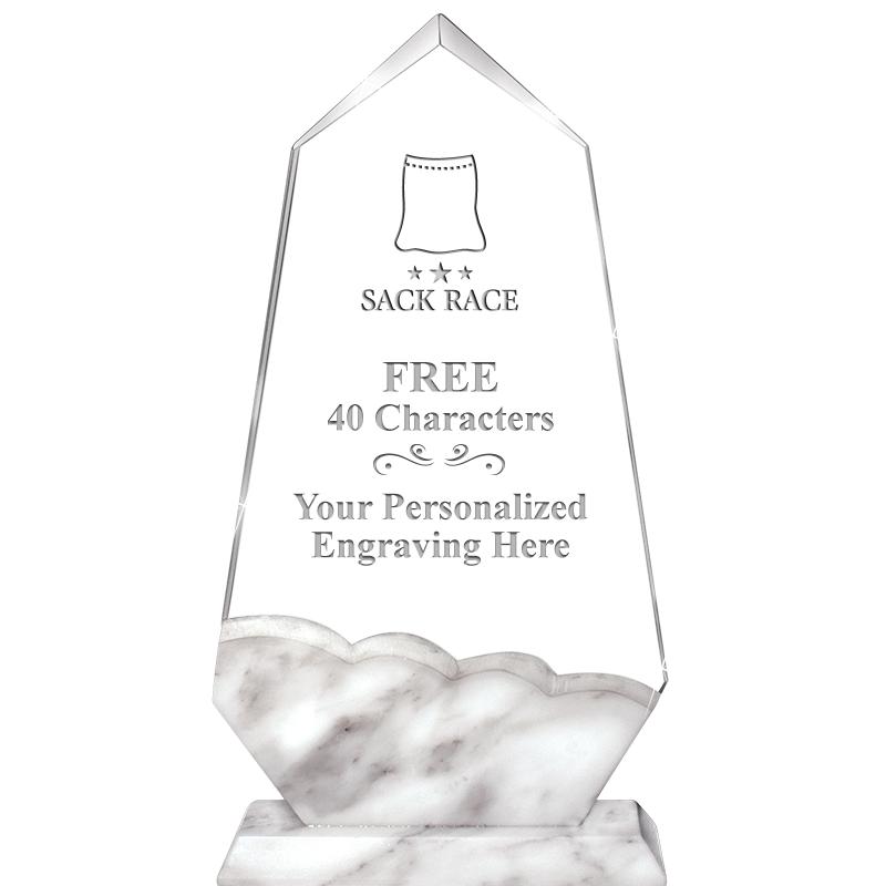 9" CALCUTTA MARBLE CRYSTAL