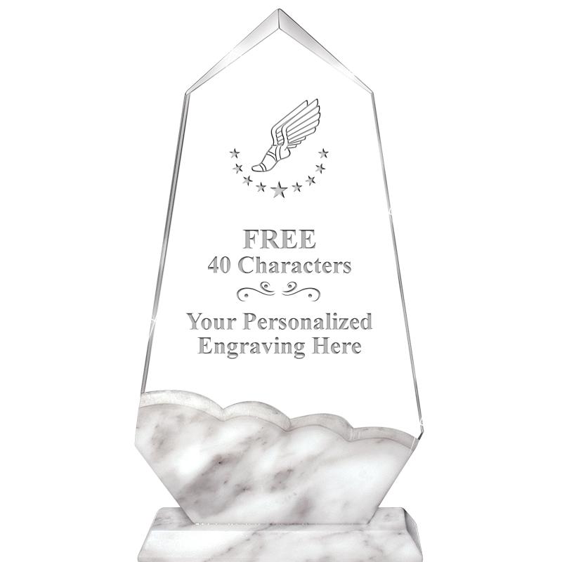 9" CALCUTTA MARBLE CRYSTAL