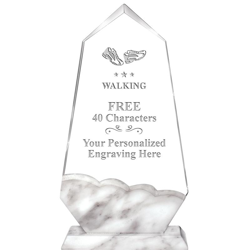 9" CALCUTTA MARBLE CRYSTAL