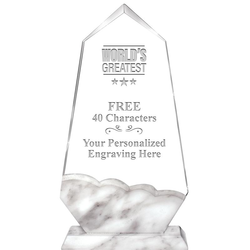 9" CALCUTTA MARBLE CRYSTAL