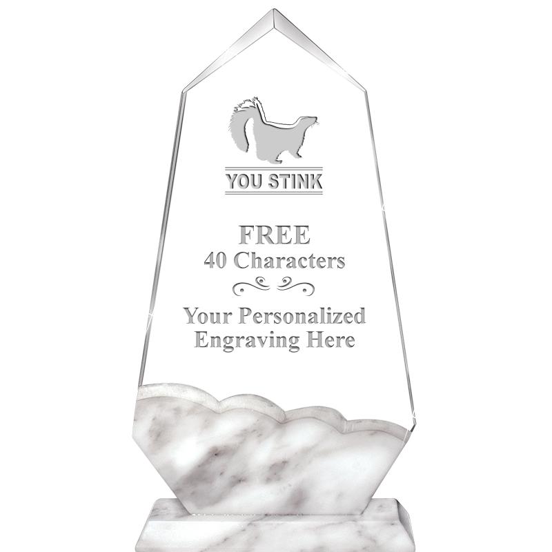 9" CALCUTTA MARBLE CRYSTAL