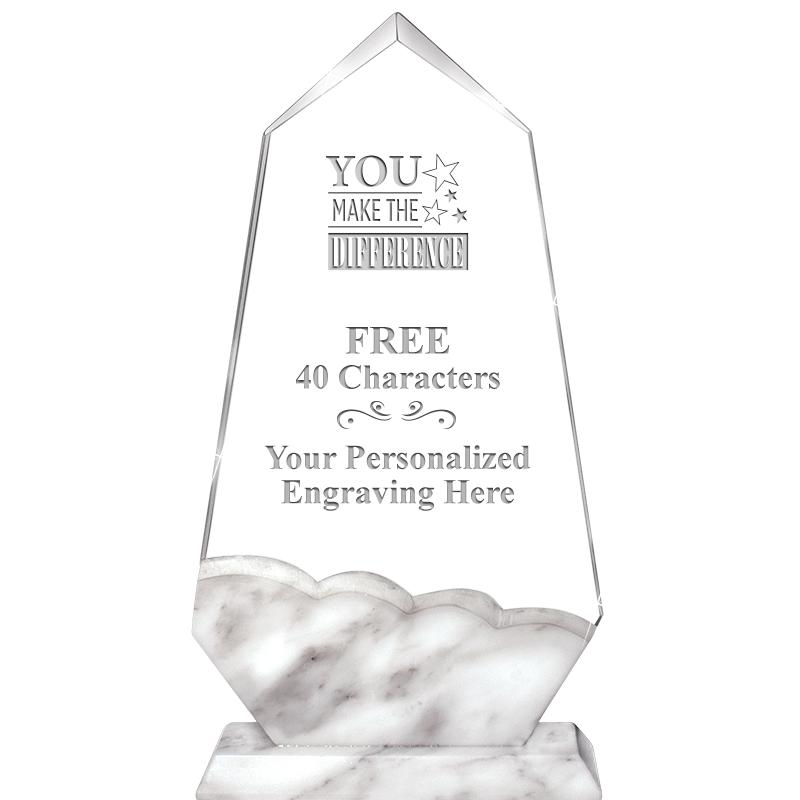 9" CALCUTTA MARBLE CRYSTAL