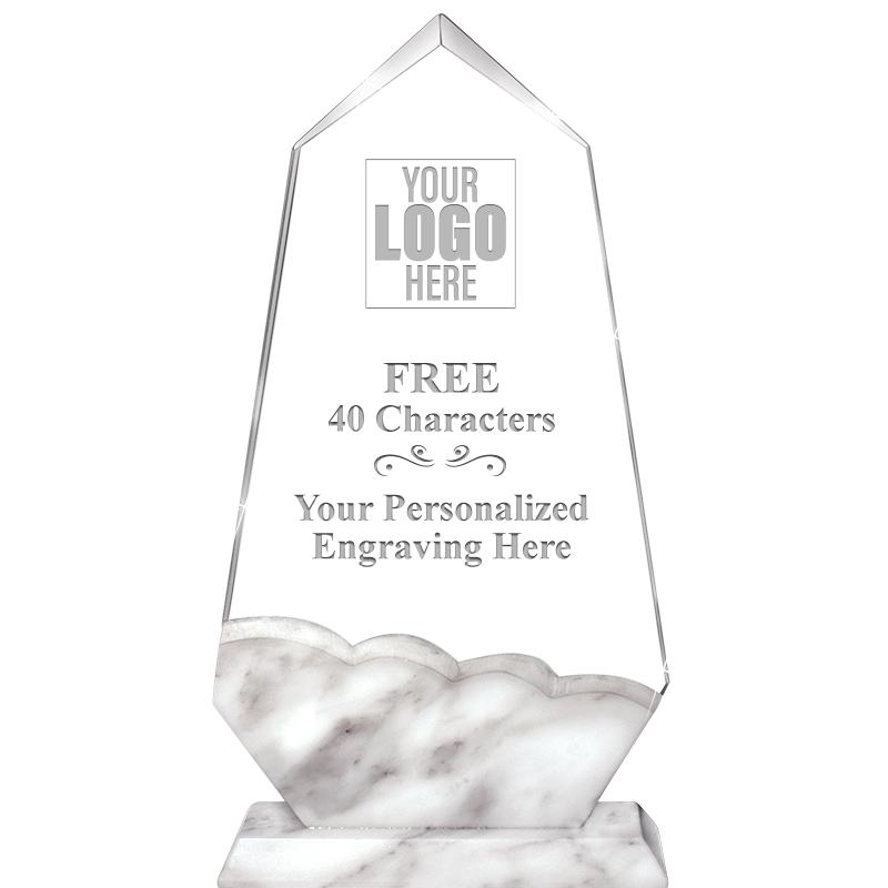 9" CALCUTTA MARBLE CRYSTAL