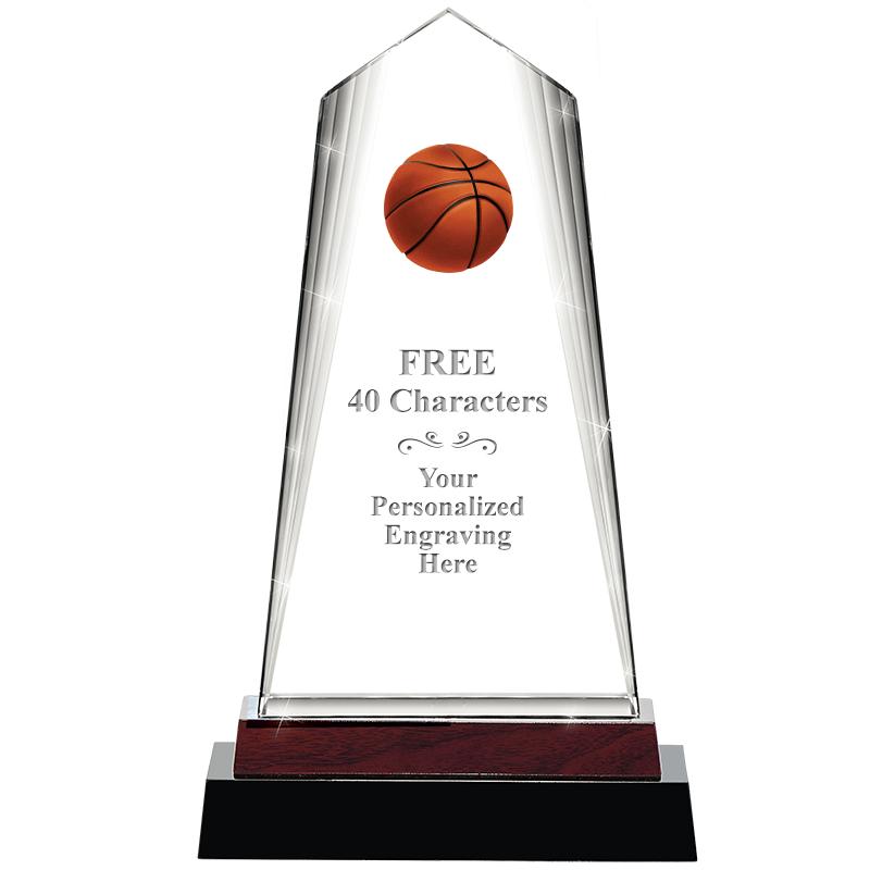 12" CHARISMA CRYSTAL WOOD BASE