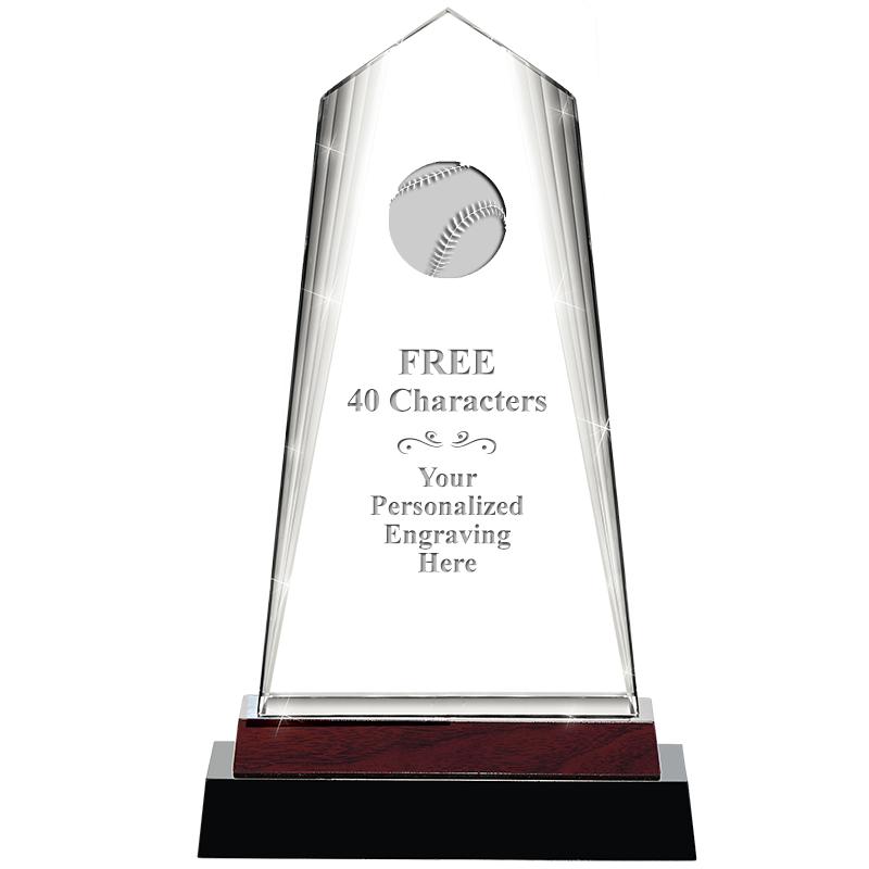 12" CHARISMA CRYSTAL WOOD BASE