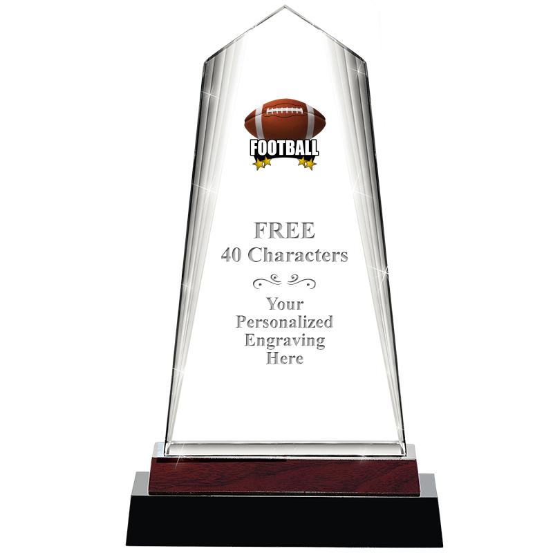 12" CHARISMA CRYSTAL WOOD BASE