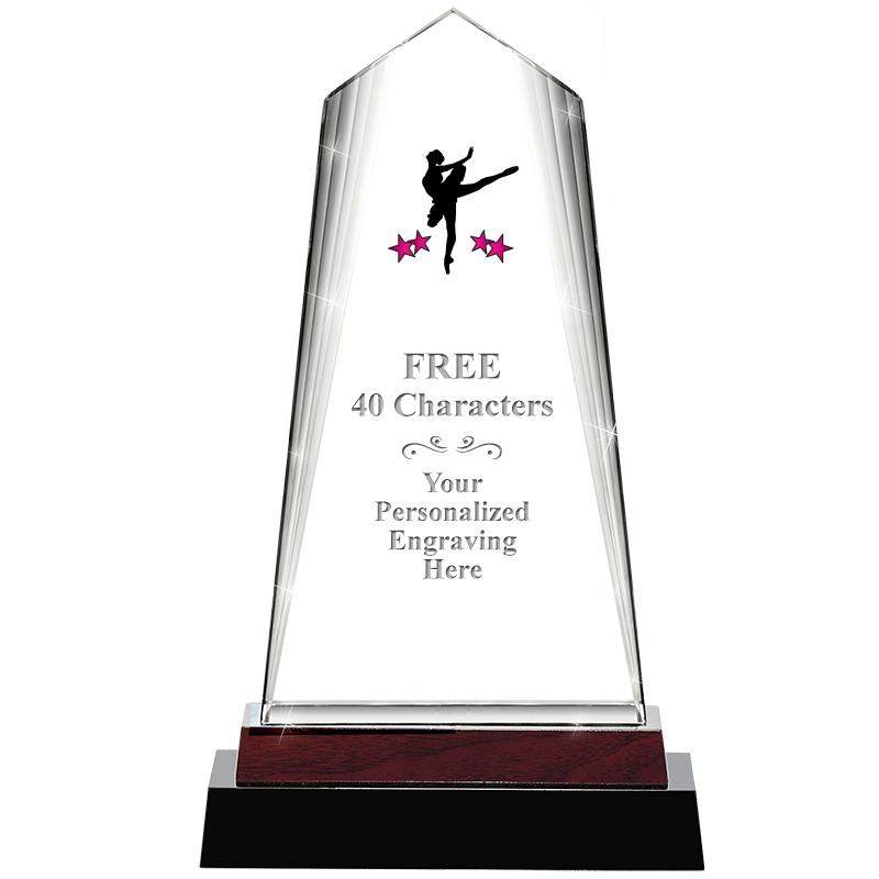 12" CHARISMA CRYSTAL WOOD BASE