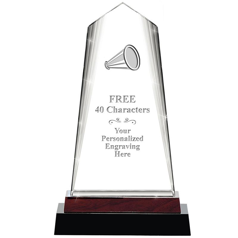 12" CHARISMA CRYSTAL WOOD BASE