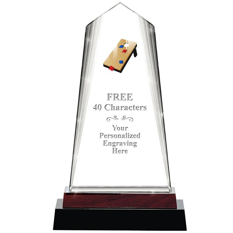 12" CHARISMA CRYSTAL WOOD BASE