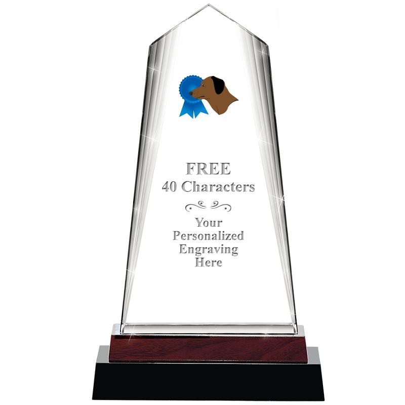 12" CHARISMA CRYSTAL WOOD BASE