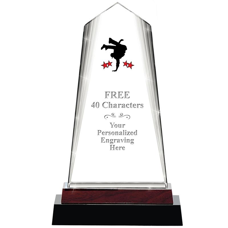 12" CHARISMA CRYSTAL WOOD BASE