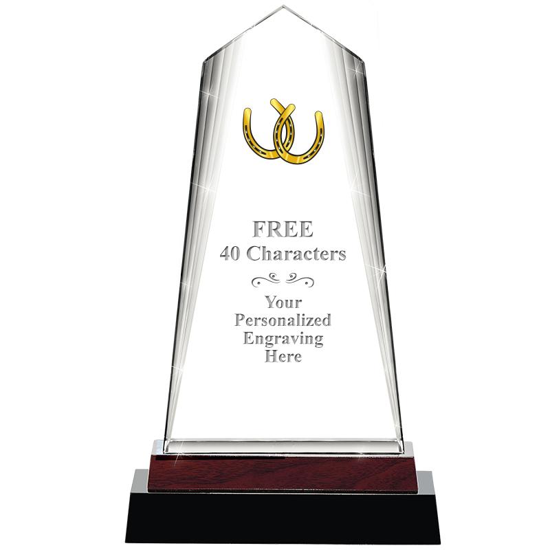 12" CHARISMA CRYSTAL WOOD BASE