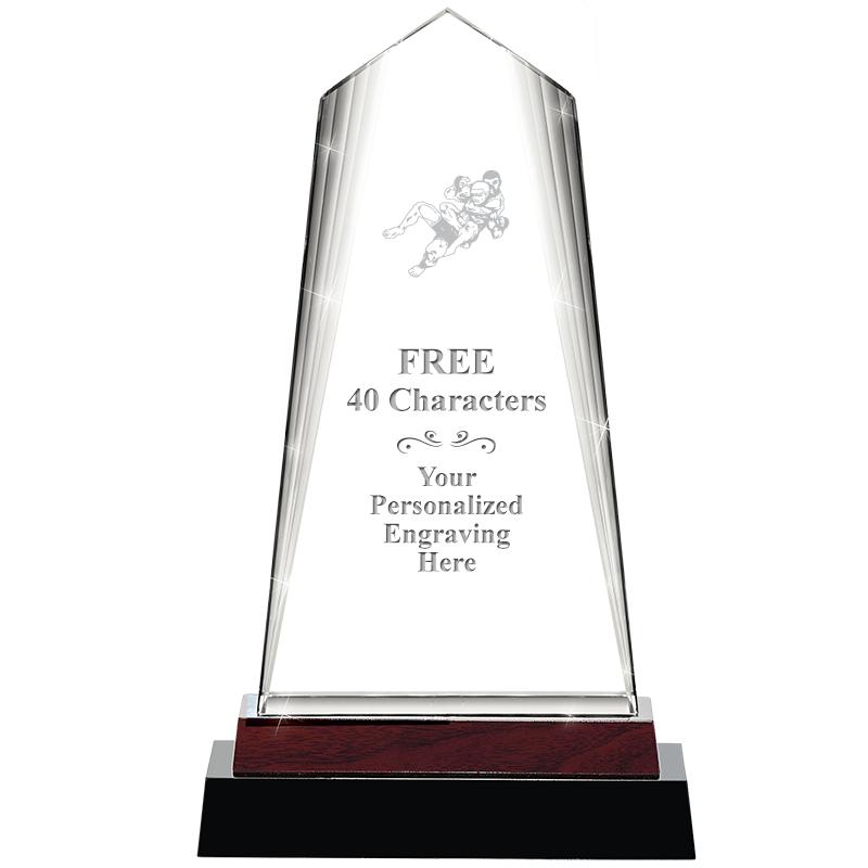 12" CHARISMA CRYSTAL WOOD BASE