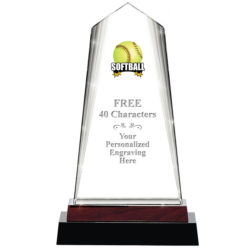 12" CHARISMA CRYSTAL WOOD BASE