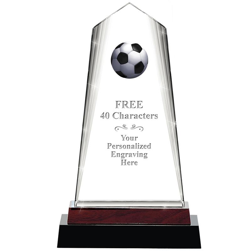 12" CHARISMA CRYSTAL WOOD BASE