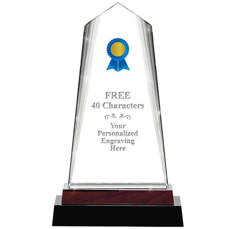 12" CHARISMA CRYSTAL WOOD BASE