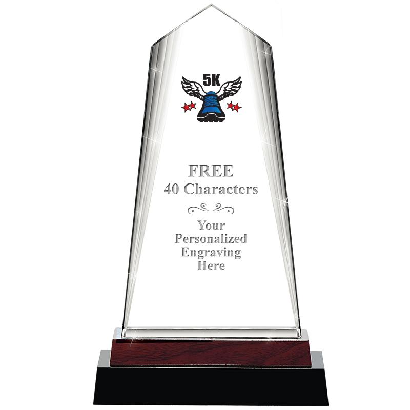 12" CHARISMA CRYSTAL WOOD BASE