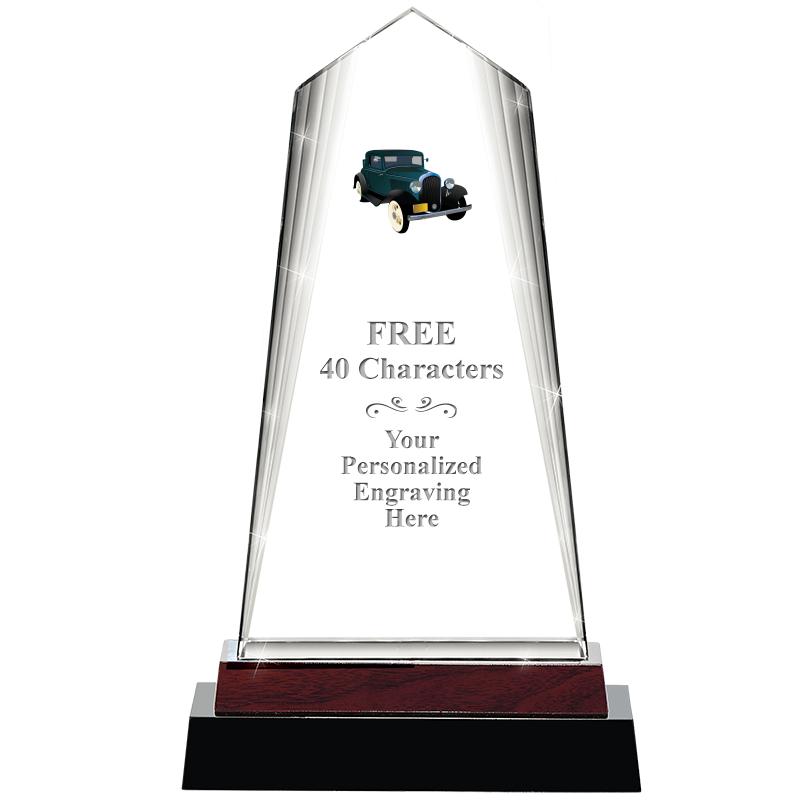 12" CHARISMA CRYSTAL WOOD BASE