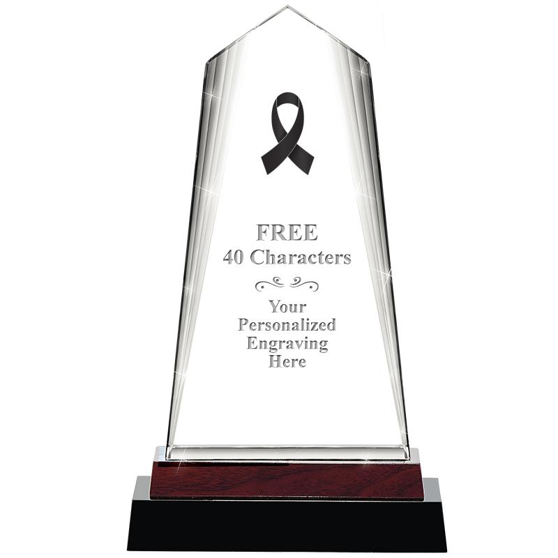 12" CHARISMA CRYSTAL WOOD BASE