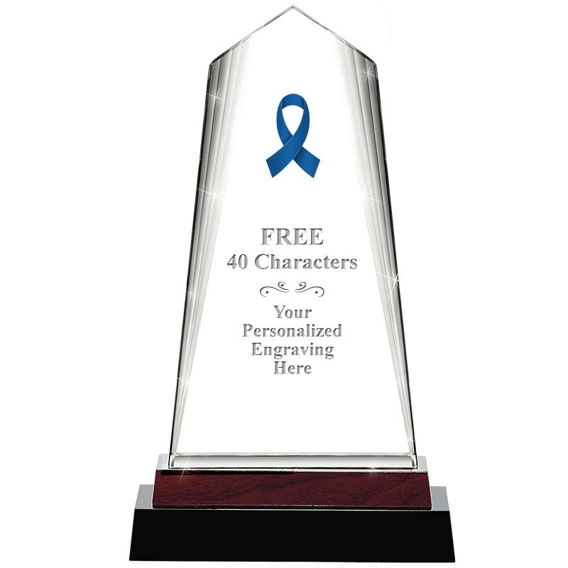 12" CHARISMA CRYSTAL WOOD BASE