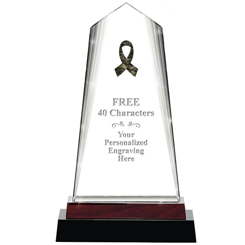 12" CHARISMA CRYSTAL WOOD BASE