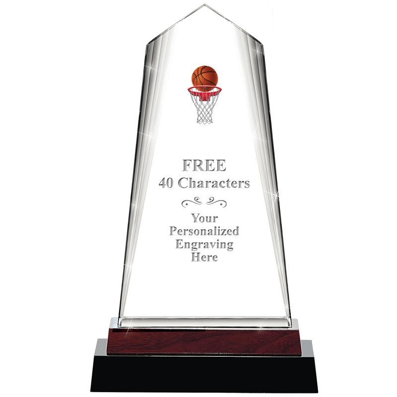 12" CHARISMA CRYSTAL WOOD BASE