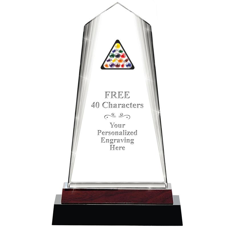 12" CHARISMA CRYSTAL WOOD BASE