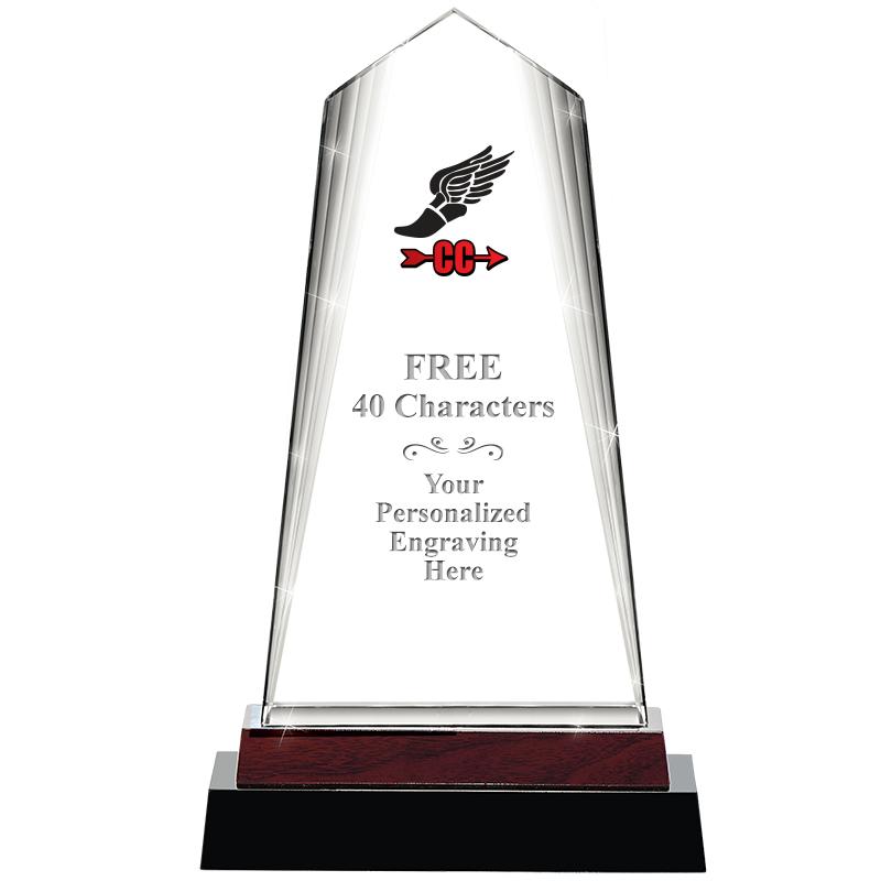 12" CHARISMA CRYSTAL WOOD BASE