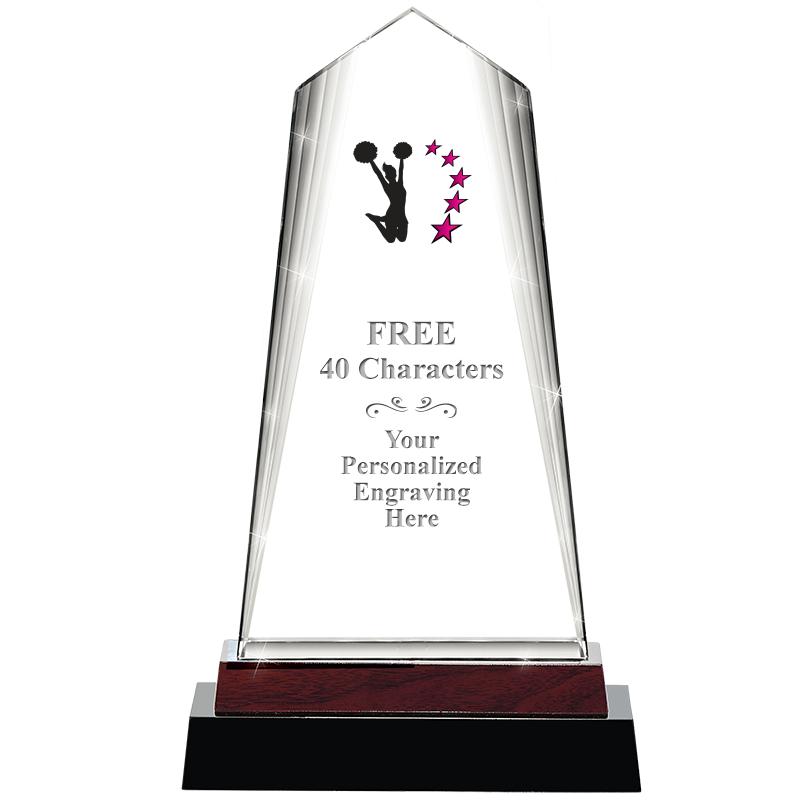 12" CHARISMA CRYSTAL WOOD BASE