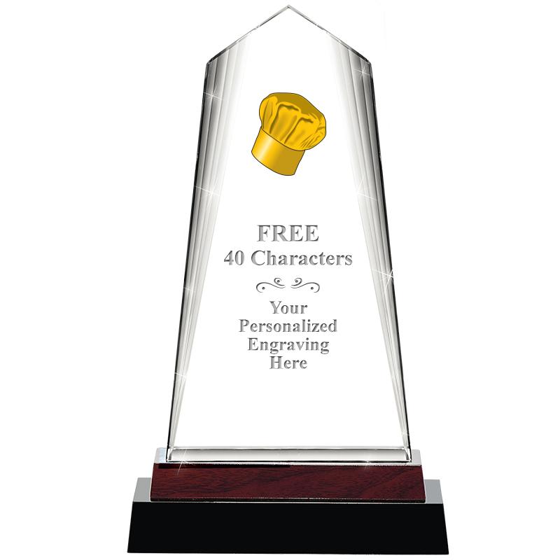 12" CHARISMA CRYSTAL WOOD BASE