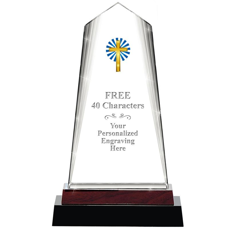 12" CHARISMA CRYSTAL WOOD BASE