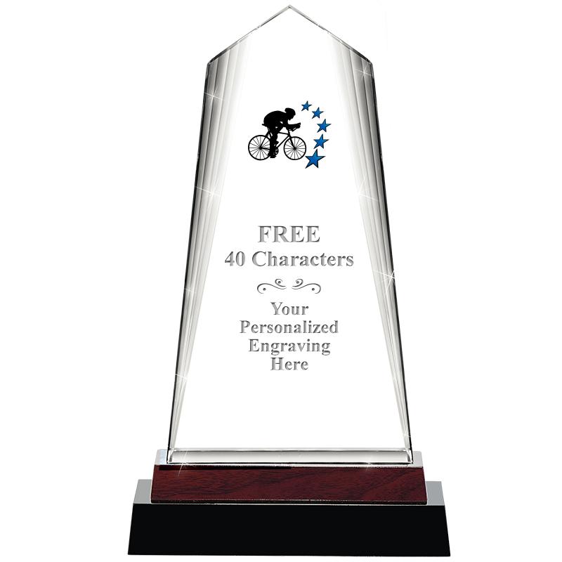 12" CHARISMA CRYSTAL WOOD BASE