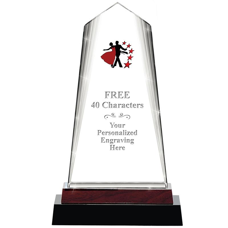 12" CHARISMA CRYSTAL WOOD BASE