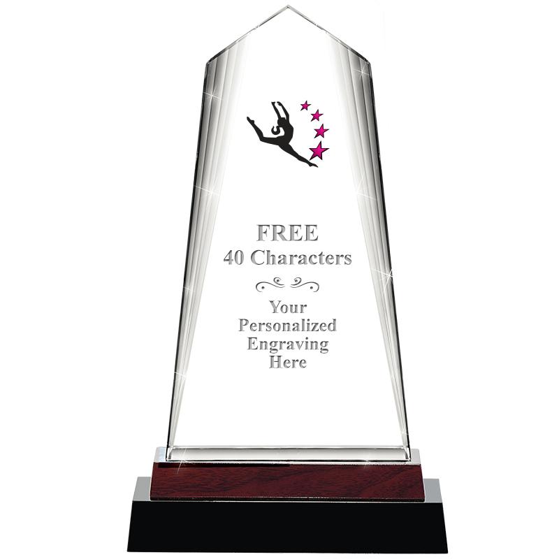 12" CHARISMA CRYSTAL WOOD BASE