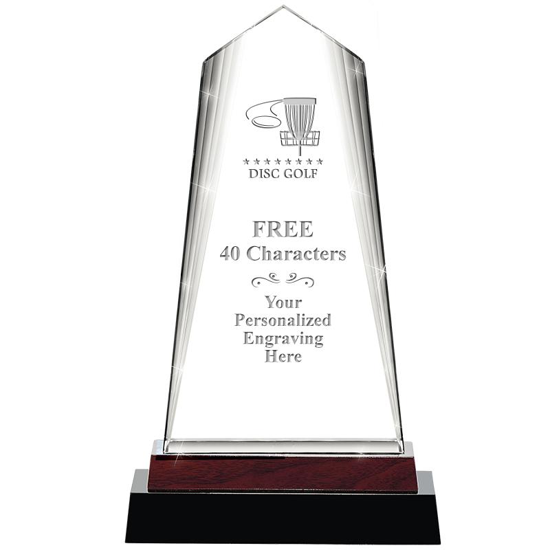 12" CHARISMA CRYSTAL WOOD BASE