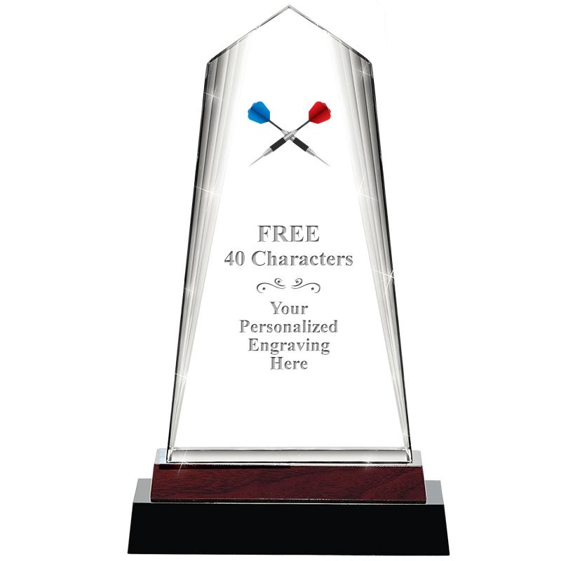 12" CHARISMA CRYSTAL WOOD BASE