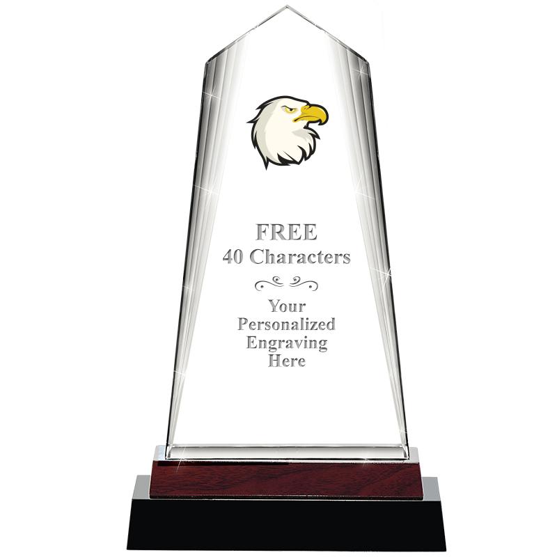 12" CHARISMA CRYSTAL WOOD BASE