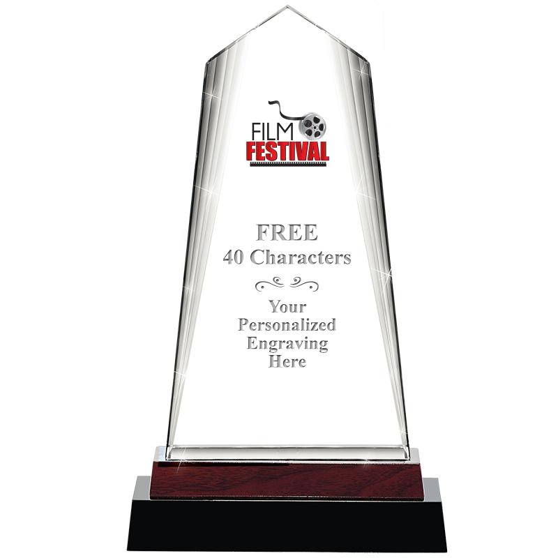 12" CHARISMA CRYSTAL WOOD BASE