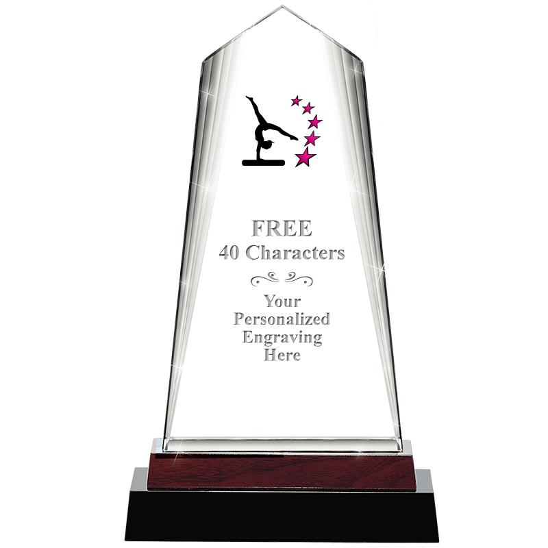 12" CHARISMA CRYSTAL WOOD BASE