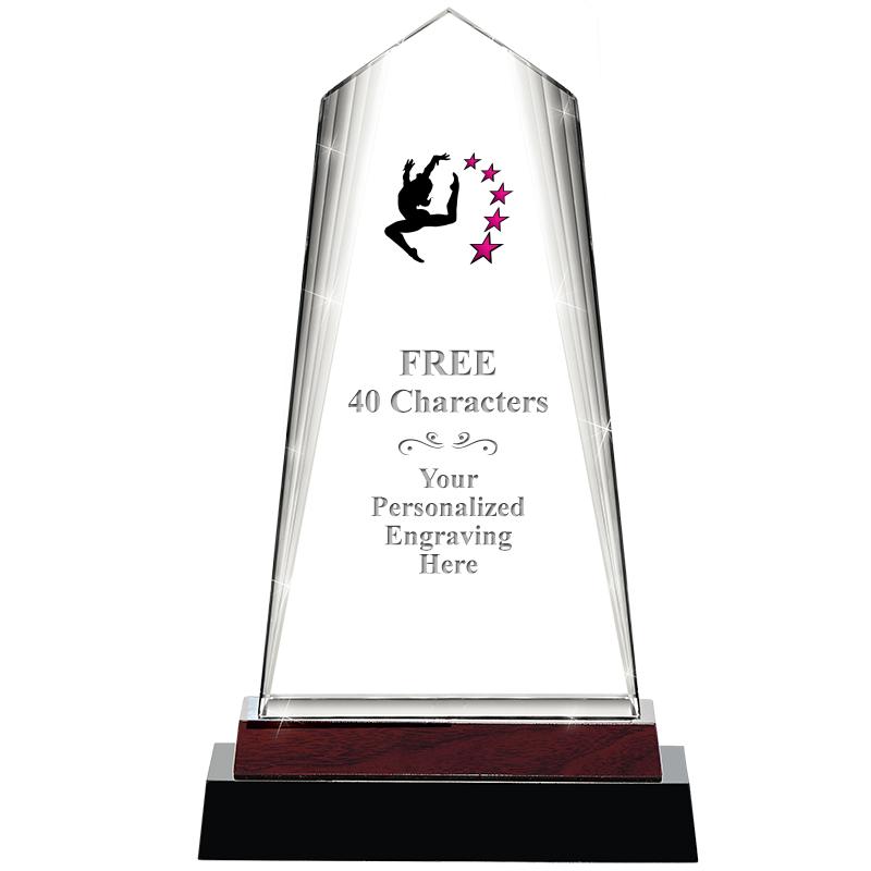 12" CHARISMA CRYSTAL WOOD BASE