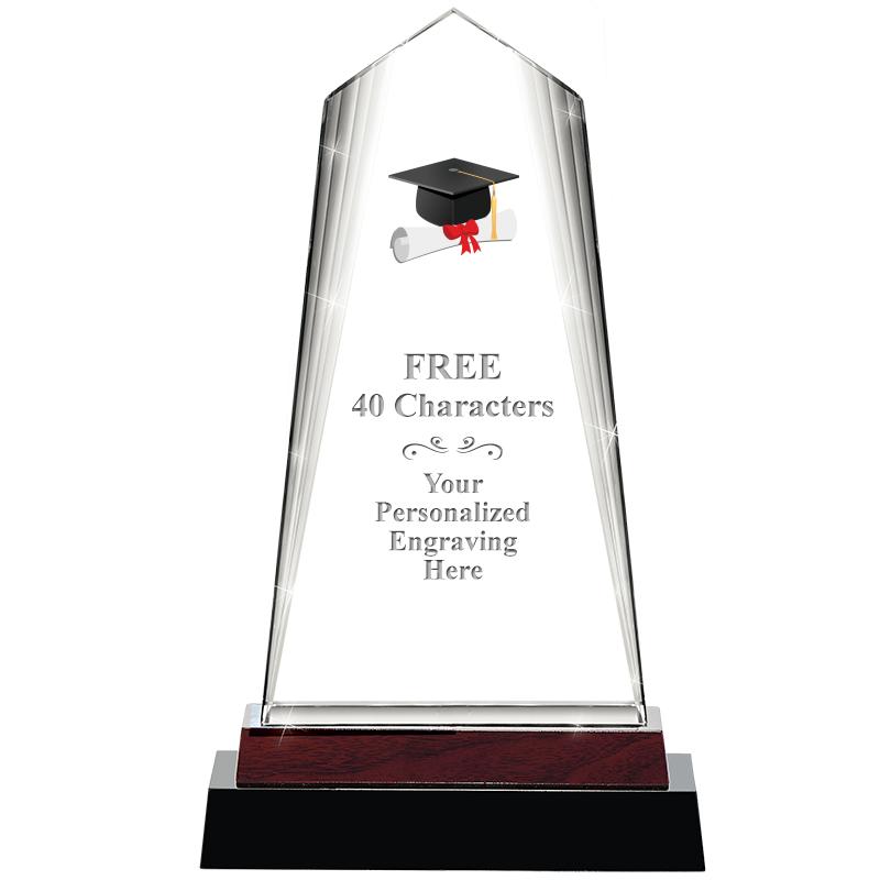 12" CHARISMA CRYSTAL WOOD BASE