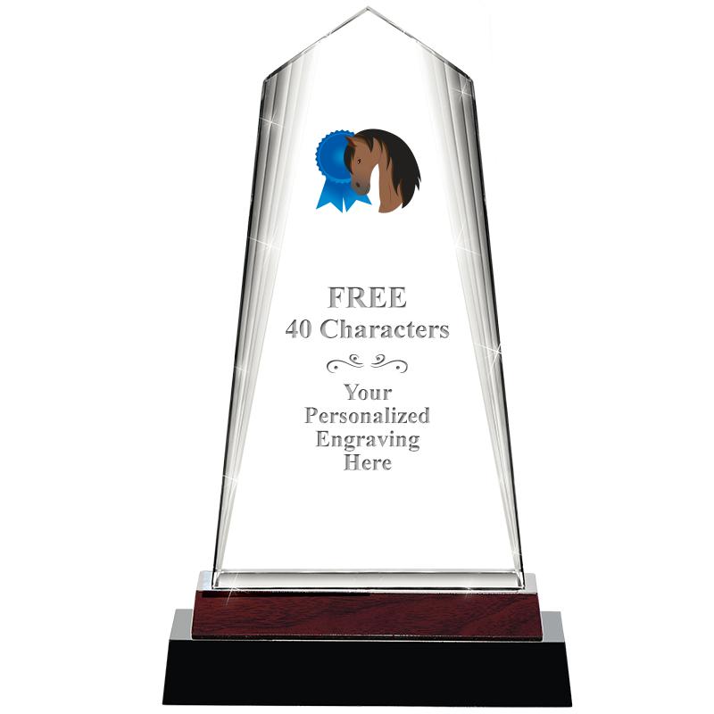 12" CHARISMA CRYSTAL WOOD BASE