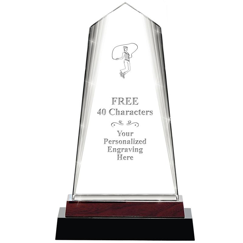 12" CHARISMA CRYSTAL WOOD BASE