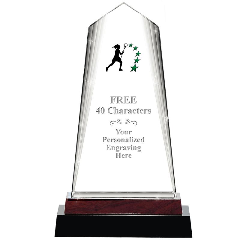 12" CHARISMA CRYSTAL WOOD BASE