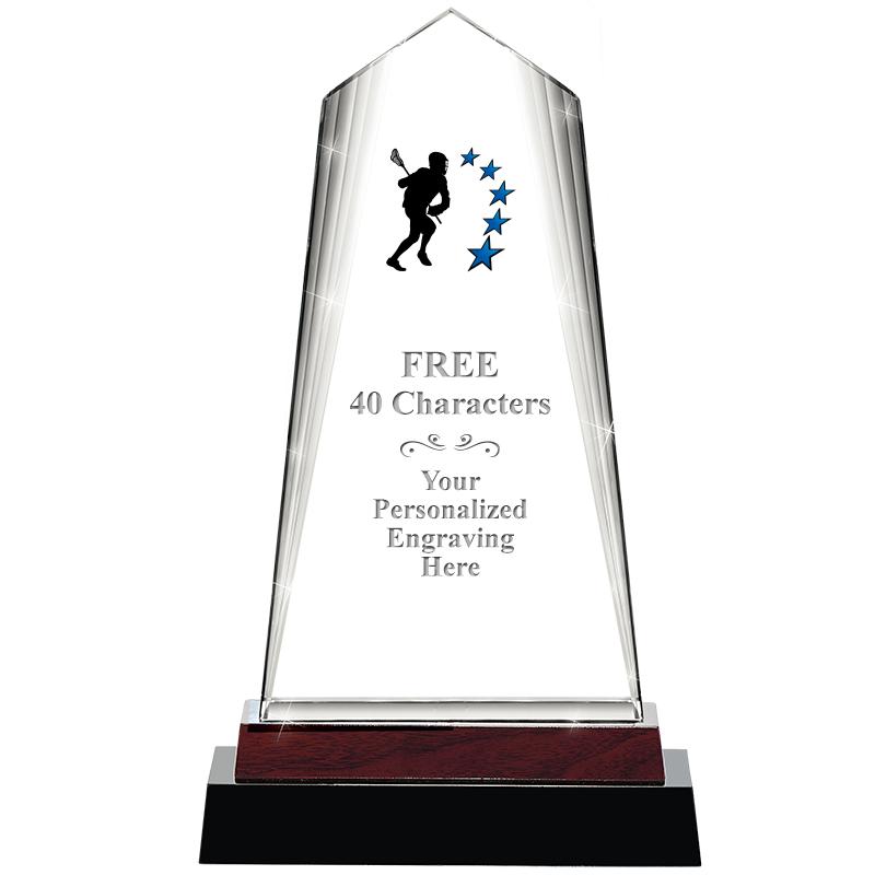 12" CHARISMA CRYSTAL WOOD BASE